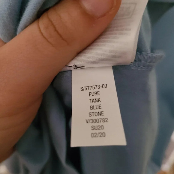 Gap Love By Gap Maternity Ruched Sides Tank Top in Blue Stone Size Xsmall - Picture 7 of 8